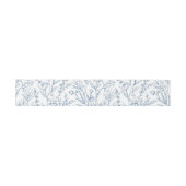 Elegant Blue Toile Einladungsbanderole (Flach)