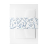 Elegant Blue Toile Einladungsbanderole (Vorderseite Beispiel)
