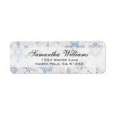 Elegant Blue und Silver Holiday Snowflake (Vorne)