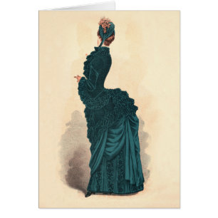 Elegant Blue Viktorianisch Dress Fashion