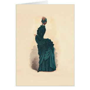 Elegant Blue Viktorianisch Dress Fashion