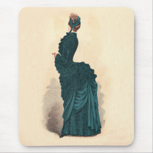 Elegant Blue Viktorianisch Dress Fashion Mousepad