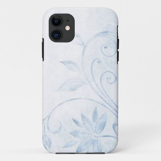 Elegant Blue Vintag Case-Mate iPhone Hülle (Rückseite)