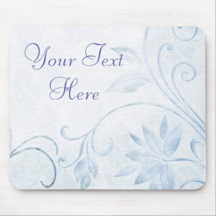 Elegant Blue Vintag Mousepad
