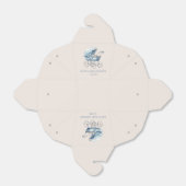 Elegant Blue Vintage Baby Carriage Baby Shower Geschenkschachtel (Ungefaltet)