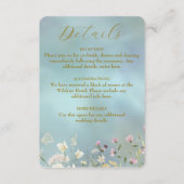 Elegant Blue Watercolor Begleitkarte (Vorderseite)