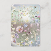 Elegant Blue Watercolor Begleitkarte (Rückseite)