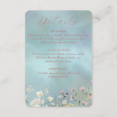 Elegant Blue Watercolor Begleitkarte (Vorderseite)