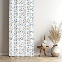 Elegant Blue Watercolor Botanical Pattern