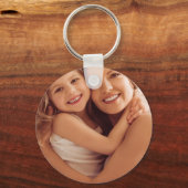 Elegant Blue Watercolor Floral Pattern Invitation Schlüsselanhänger (Rückseite)