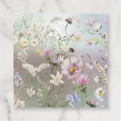 Elegant Blue Watercolor Geschenkanhänger (Rückseite)