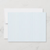 Elegant Blue Watercolor Hydrangea Flat Note Card Mitteilungskarte (Rückseite)