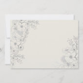 Elegant Blue Wedding rettet das Datum Save The Date (Rückseite)