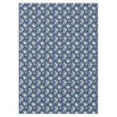 Elegant Blue while roses tiled Wedding Tischdecke (Vorderseite)