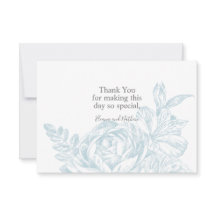 Elegant Blue White Floral Wedding