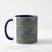Elegant blue& white Moroccan  pattern  Tasse (Links)