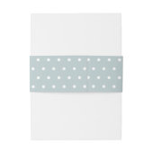 Elegant Blue White Polka Dots Wedding Einladungsbanderole (Rückseitenbeispiel)
