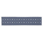 Elegant Blue White Scandinavian Christmas Kurzer Tischläufer (Horizontal)