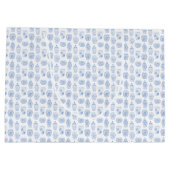 Elegant Blue & White Wedding Bridesmaid Vielen Dan Große Geschenktüte (Rückseite)