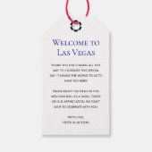 Elegant Blue Willkommen bei Las Vegas Wedding Will Geschenkanhänger (Vorderseite)