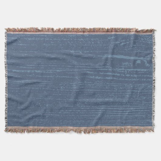 Elegant Blue Wood Grain Decke (Vorderseite)