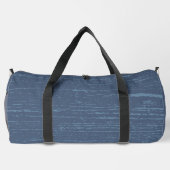 Elegant Blue Wood Grain Duffle Bag (Rückseite)