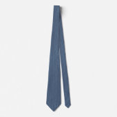 Elegant Blue Wood Grain Krawatte (Vorderseite)