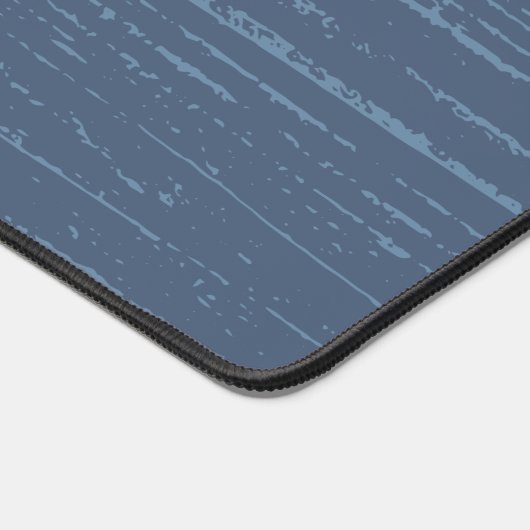 Elegant Blue Wood Grain Schreibtischunterlage (Ecke)