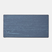 Elegant Blue Wood Grain Schreibtischunterlage (Vorderseite)