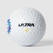 Elegant Blue Wreath 65. Golfball (Logo)