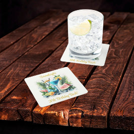 Elegant Blueberry Brunch 30. Geburtstagsfeier Rechteckiger Pappuntersetzer