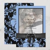 Elegant blühende Hochzeit retten das Datum Einladung (Vorne/Hinten)