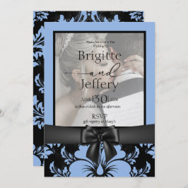 Elegant blühende Hochzeit retten das Datum Einladung