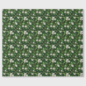 Elegant blühende Jasminranken Geschenkpapier (Flach)