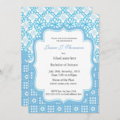 Elegant blühende Sommerabschlussfeier Einladung (Vorne/Hinten)