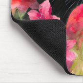 Elegant blühende Wildblume Schwarzer Panther Mousepad (Ecke)