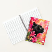 Elegant blühende Wildblume Schwarzer Panther Notizblock (Innenseite)