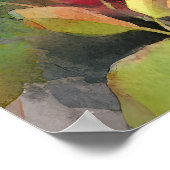 Elegant blühende Wildblume Schwarzer Panther Poster (Ecke)