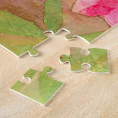 Elegant blühende Wildblume Schwarzer Panther Puzzle (Seite)