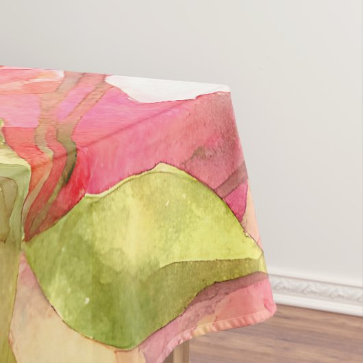 Elegant blühende Wildblume Schwarzer Panther Tischdecke (Beispiel)