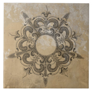 ELEGANT BLUMEN 16. JAHRHUNDERT RENAISSANCE FLIESE