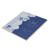 Elegant Blumen Vow Erneuerung 10 Jahre Fliese (Seite)