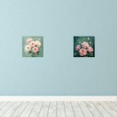 Elegant Blush Chrysanthemum Art Bilderwand Sets (Holzboden)