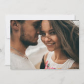 Elegant Blush Floral | Horizontal Gerettet Foto D Save The Date (Rückseite)