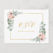 Elegant Blush Floral | Song Request UAWG Postcard Postkarte (Vorderseite)