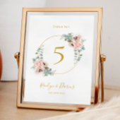 Elegant Blush Floral | TISCHNUMMER