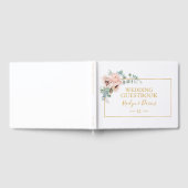 Elegant Blush Floral | Wedding Guest Book Gästebuch (Voll)