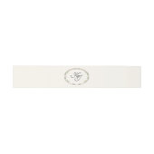Elegant Blush Garden Wedding Invitation Belly Band (Flach)