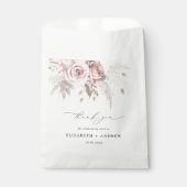 Elegant Blush Garden Wedding Vielen Dank Geschenktütchen (Vorderseite)