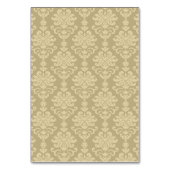 Elegant Blush Gold Calligraphy Wedding Monogram Tischnummer (Rückseite)